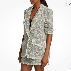 Cinq à Sept Gray Tweed Blazer